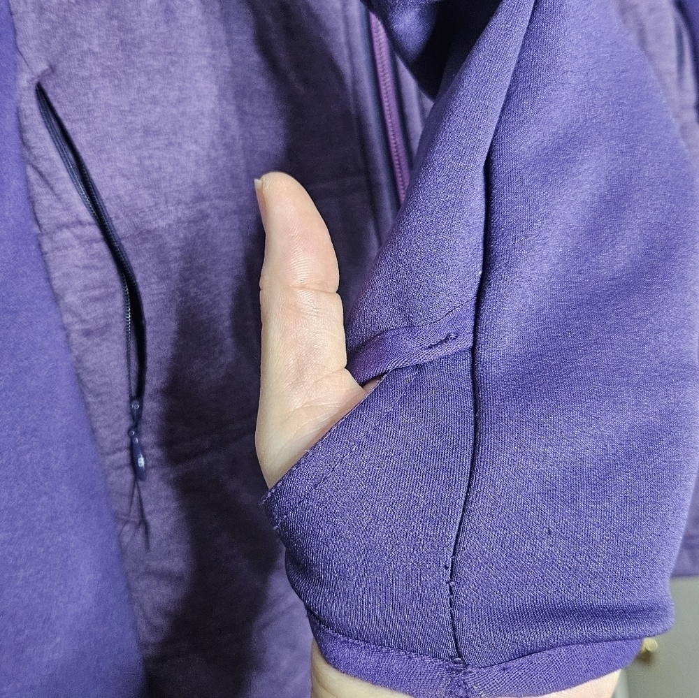Athleta Jump And Jive Jacket Nightshade Purple Heather/Nightshade Purple Sz Xxs View 6